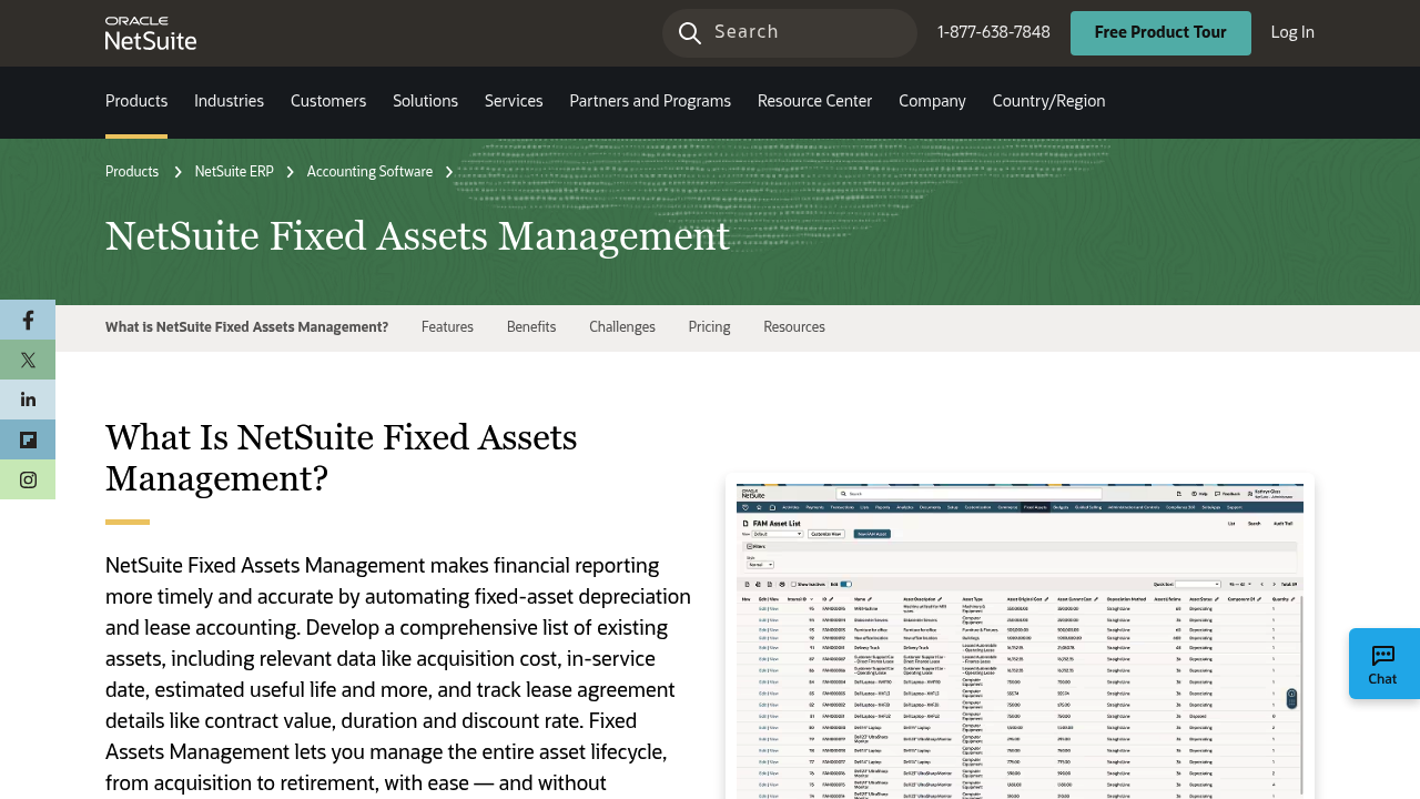 NetSuite Fixed Assets Management