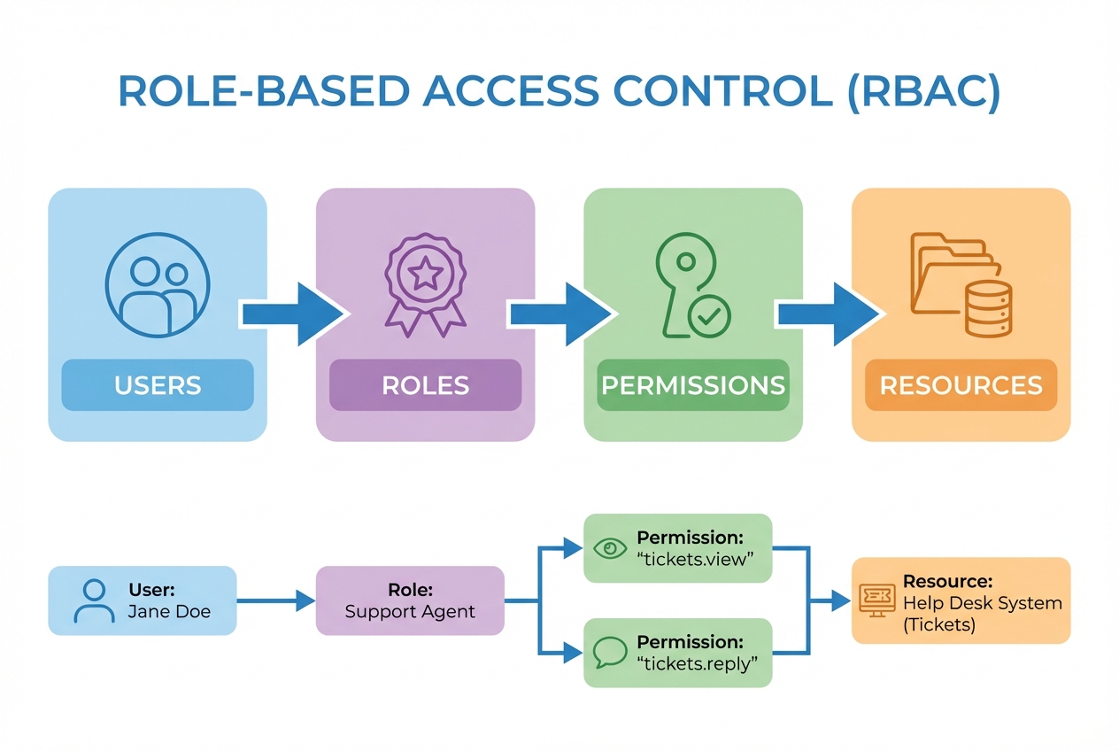 Concept of Role-Based Access Control (RBAC) explained