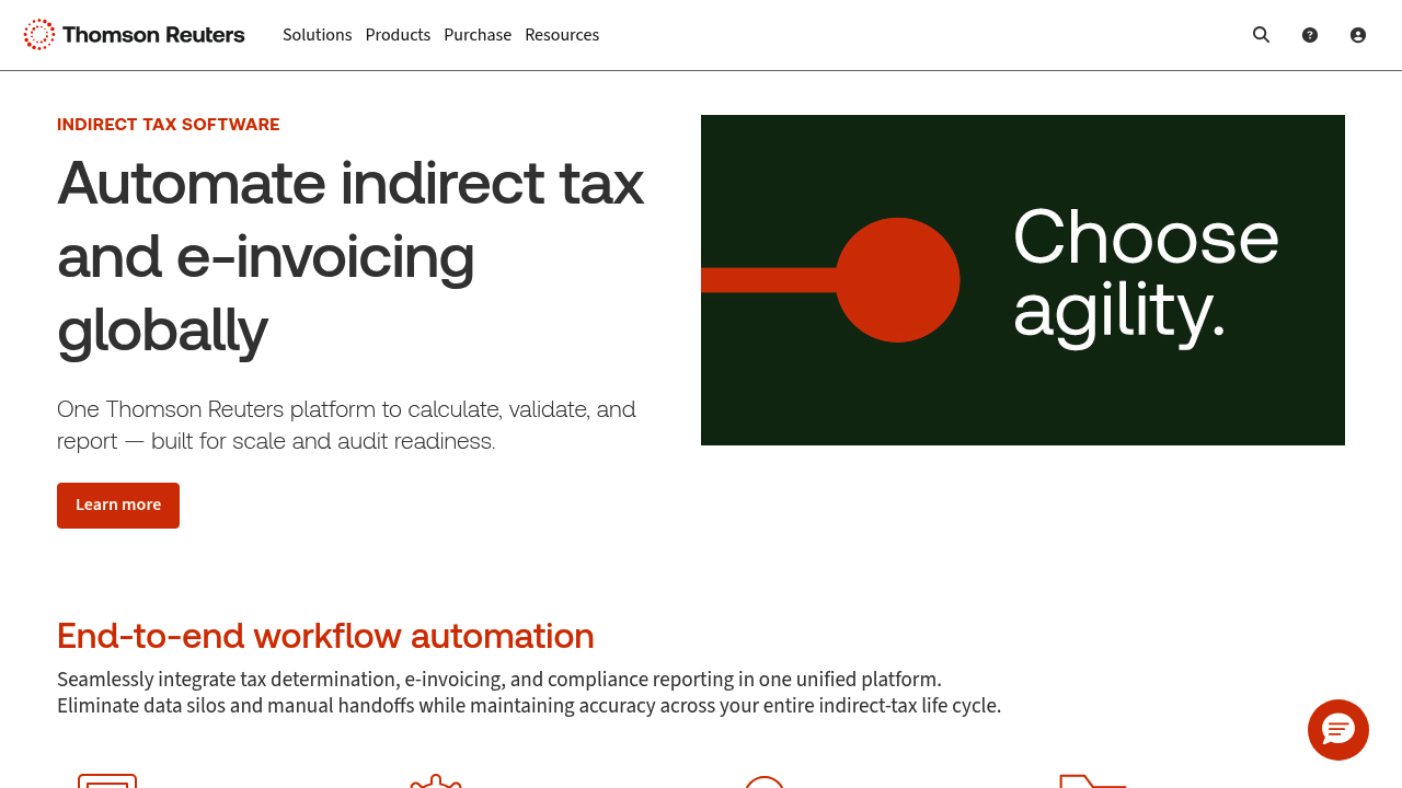 ONESOURCE Indirect Tax product screenshot