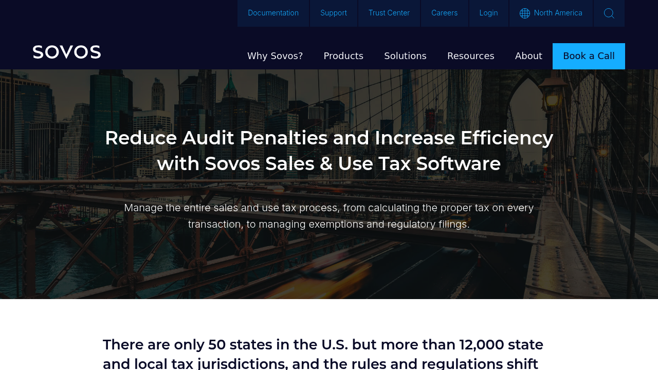 Sovos Sales and Use Tax product screenshot