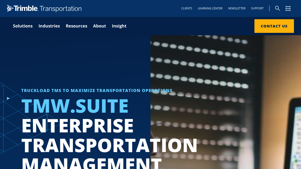 Trimble TMW.Suite product page screenshot