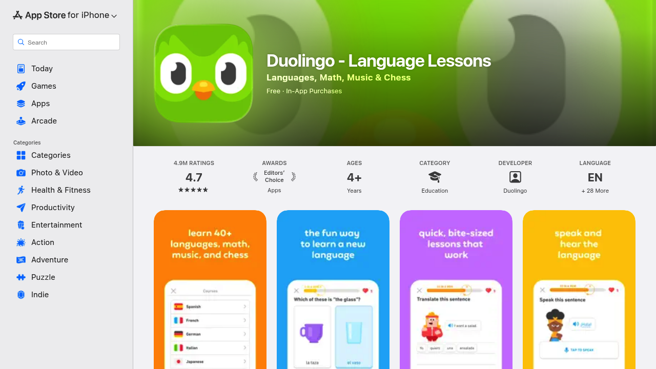 Duolingo lesson path screen