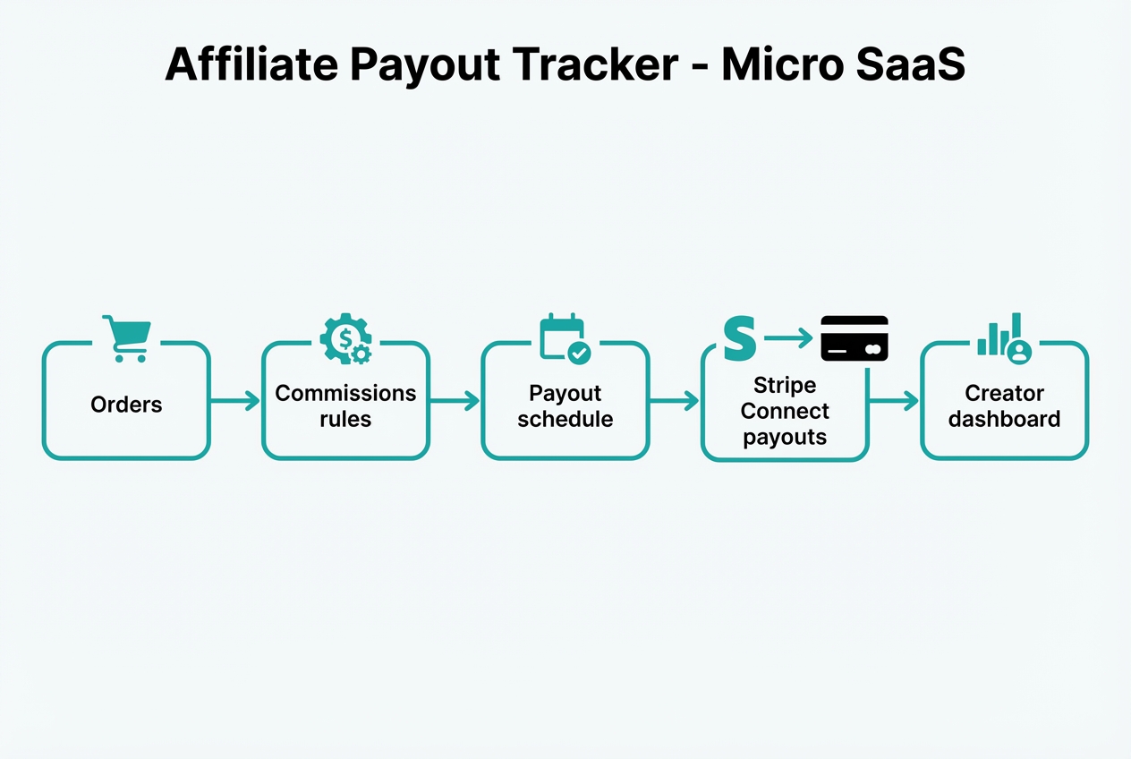 Affiliate commission tracking dashboard