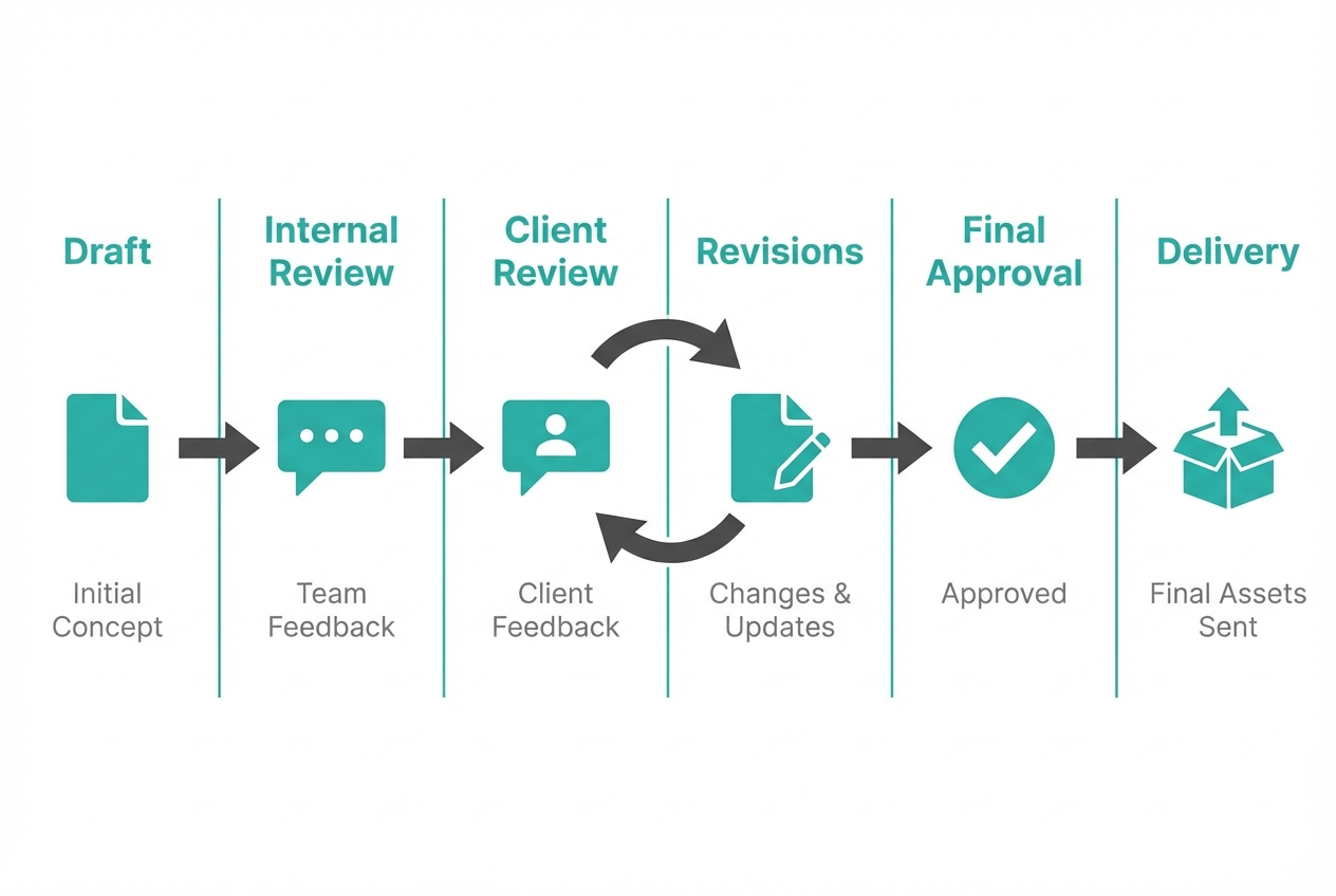 Screenshot of A simple client approval workflow that scales website