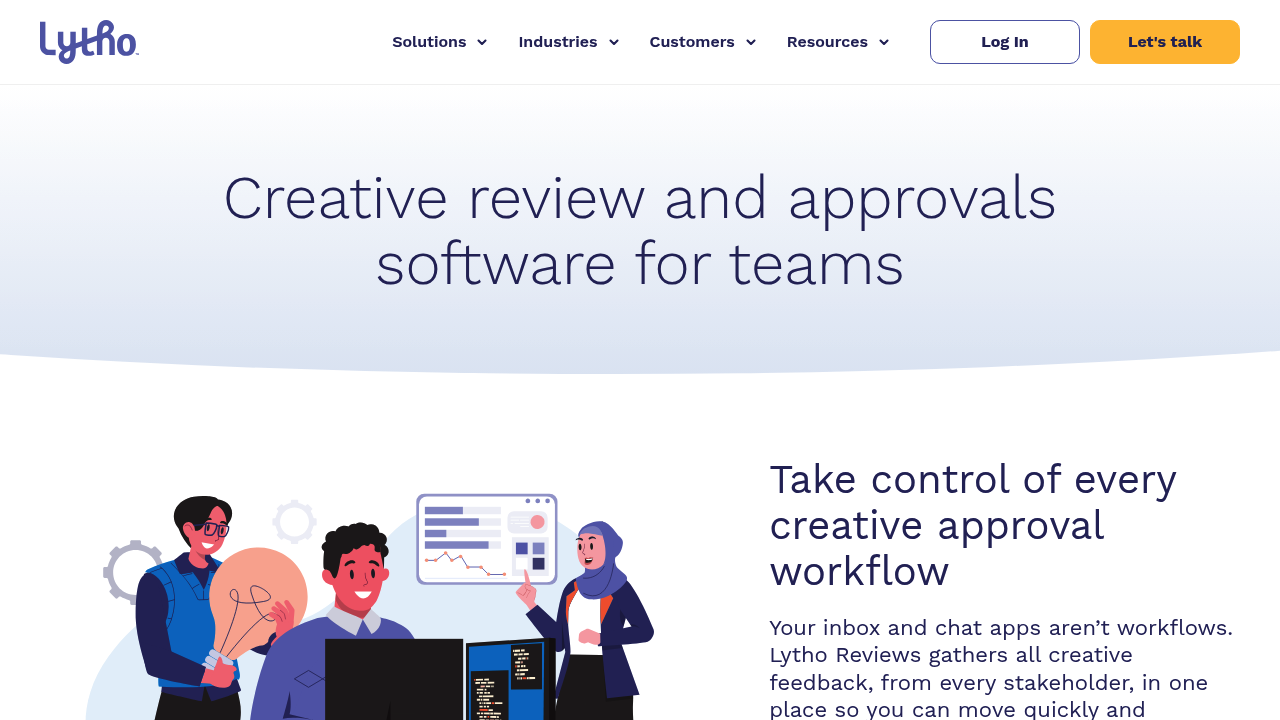 Screenshot of Lytho Reviews website