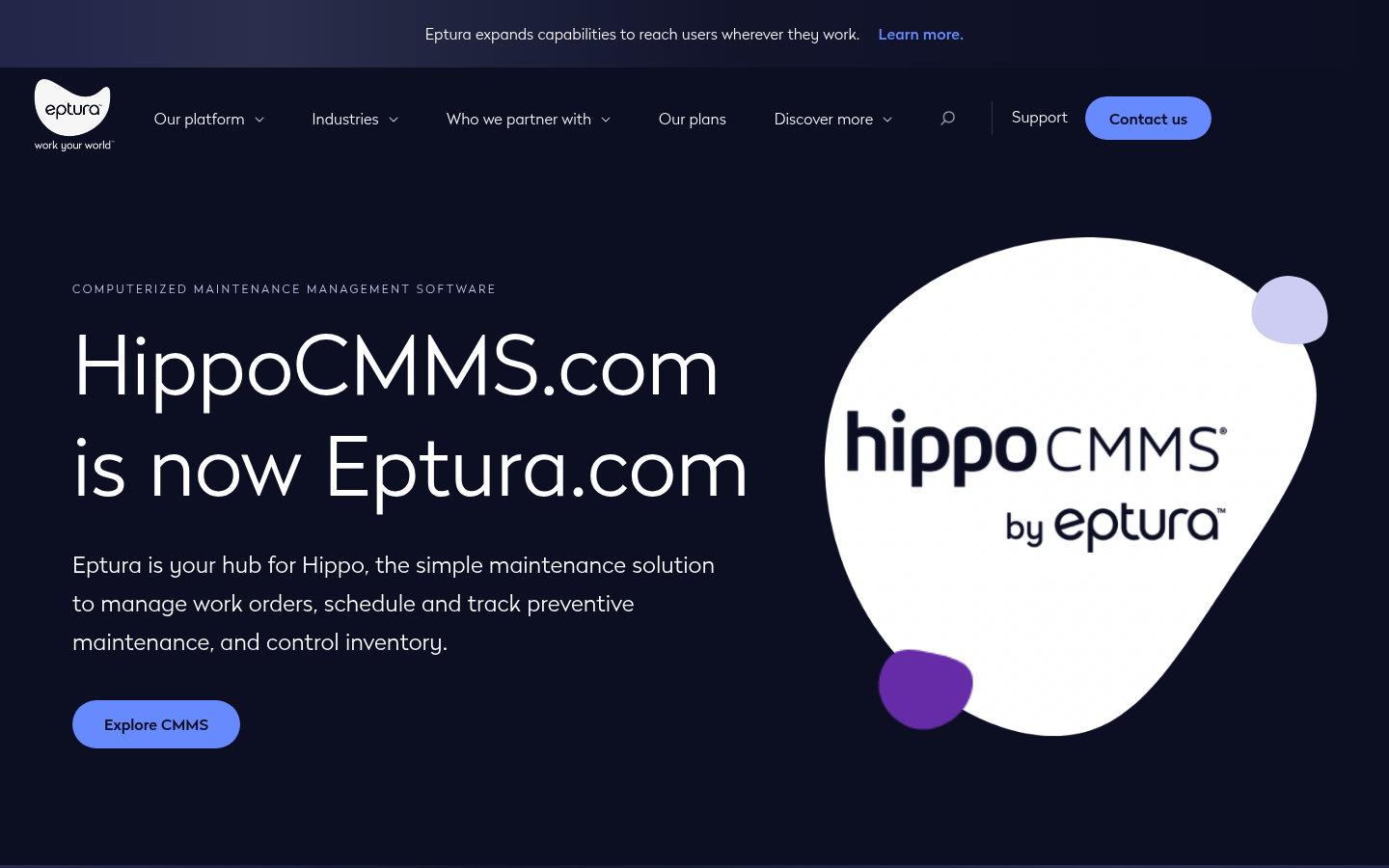 Illustration for hippo cmms (eptura) in Best Maintenance Request App Software for Property and Facilities Teams (2026)