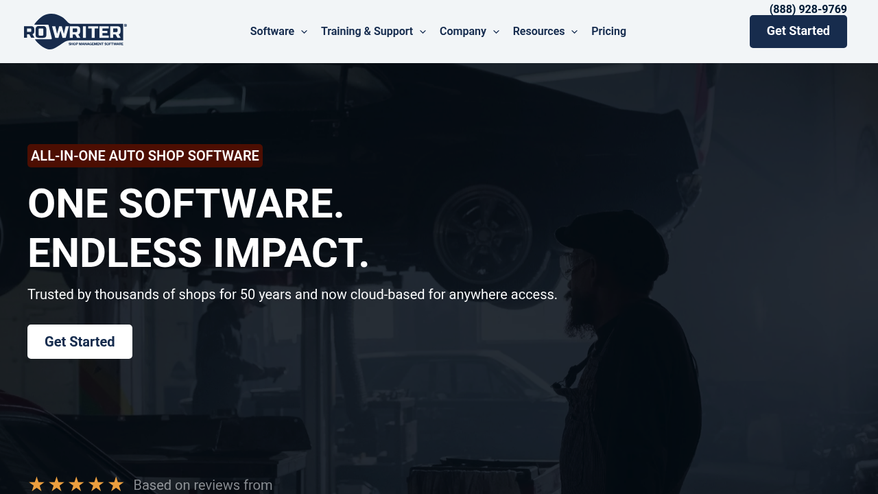 Screenshot of R.O. Writer website