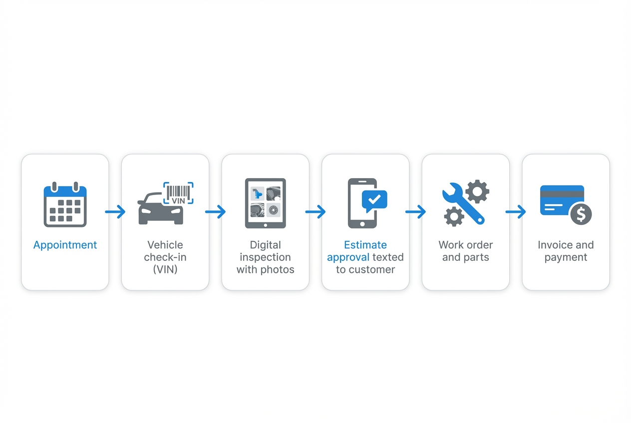 Illustration for what to look for in auto repair shop management software in Best Auto Repair Shop Management Software for 2026