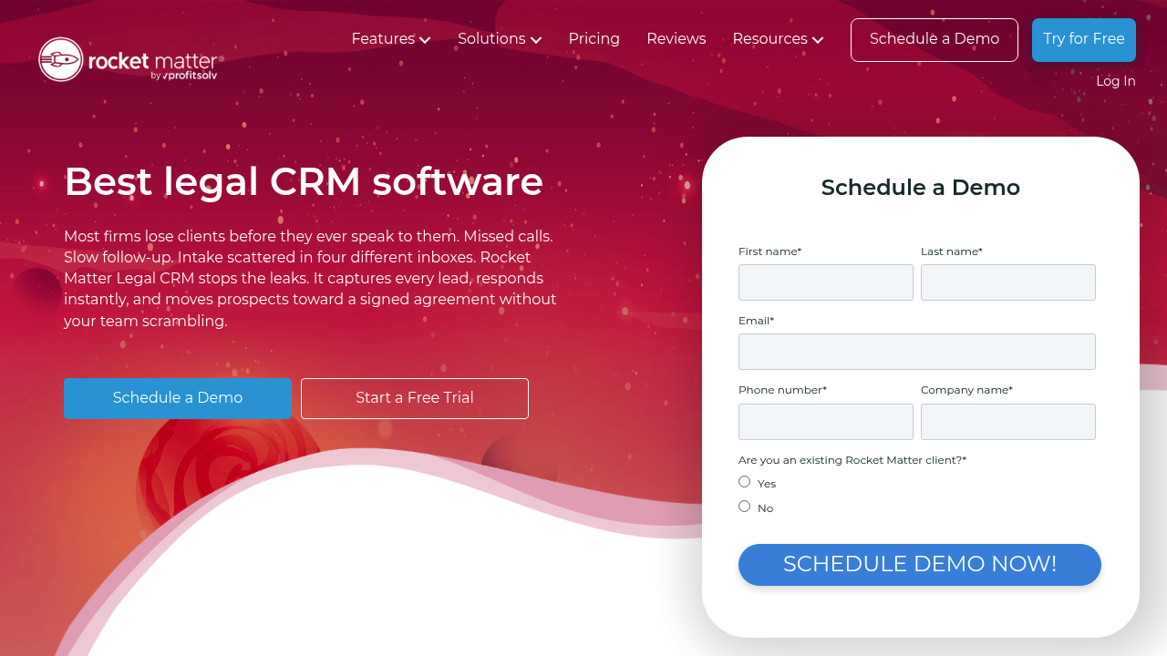Screenshot of Rocket Matter website