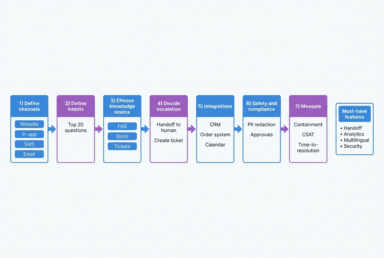 Decision framework for choosing the best customer service chatbot