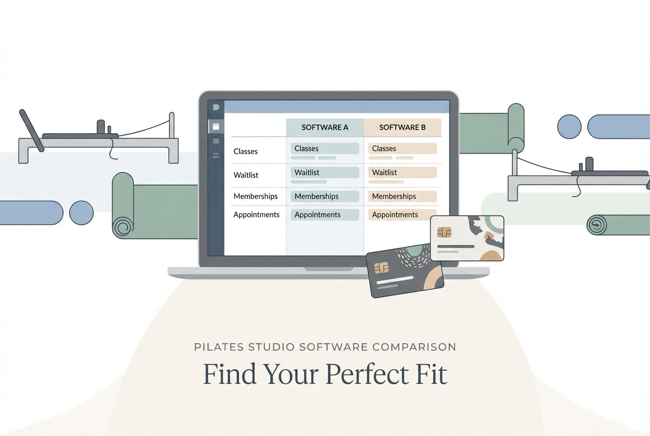 Pilates Studio Software Comparison: Feature Matrix (Waitlists, Packs, Capacity, Reports)